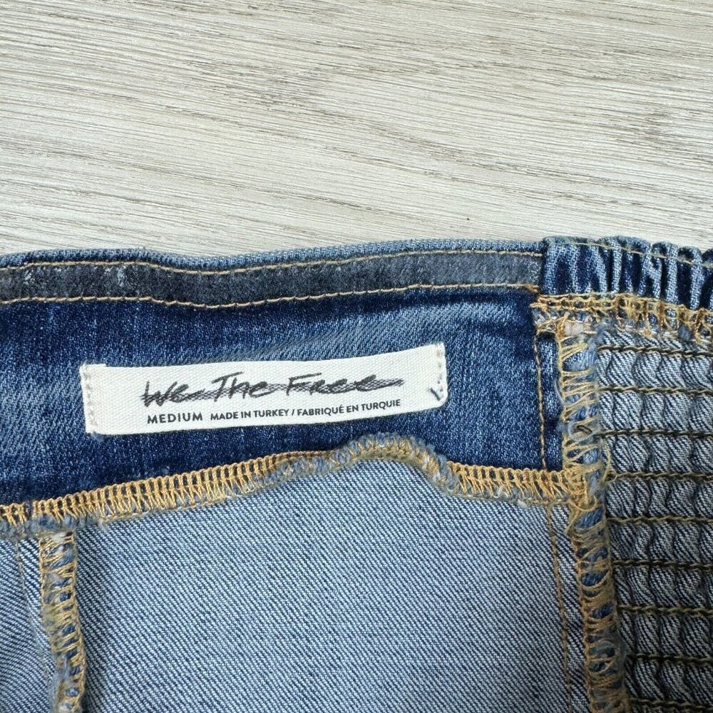 Free People Miray Denim Tube Top Size Medium Blue Medium Wash Strapless Crop - Picture 5 of 5